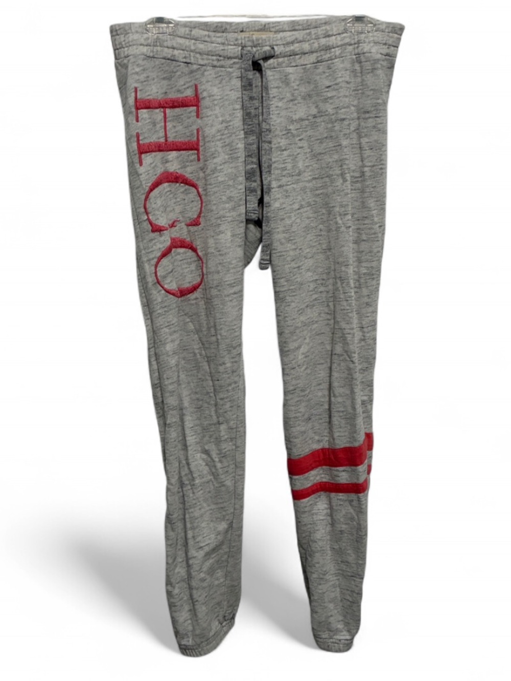 Y2K Hollister Embroidered Logo Gray Jogger Sweatpants